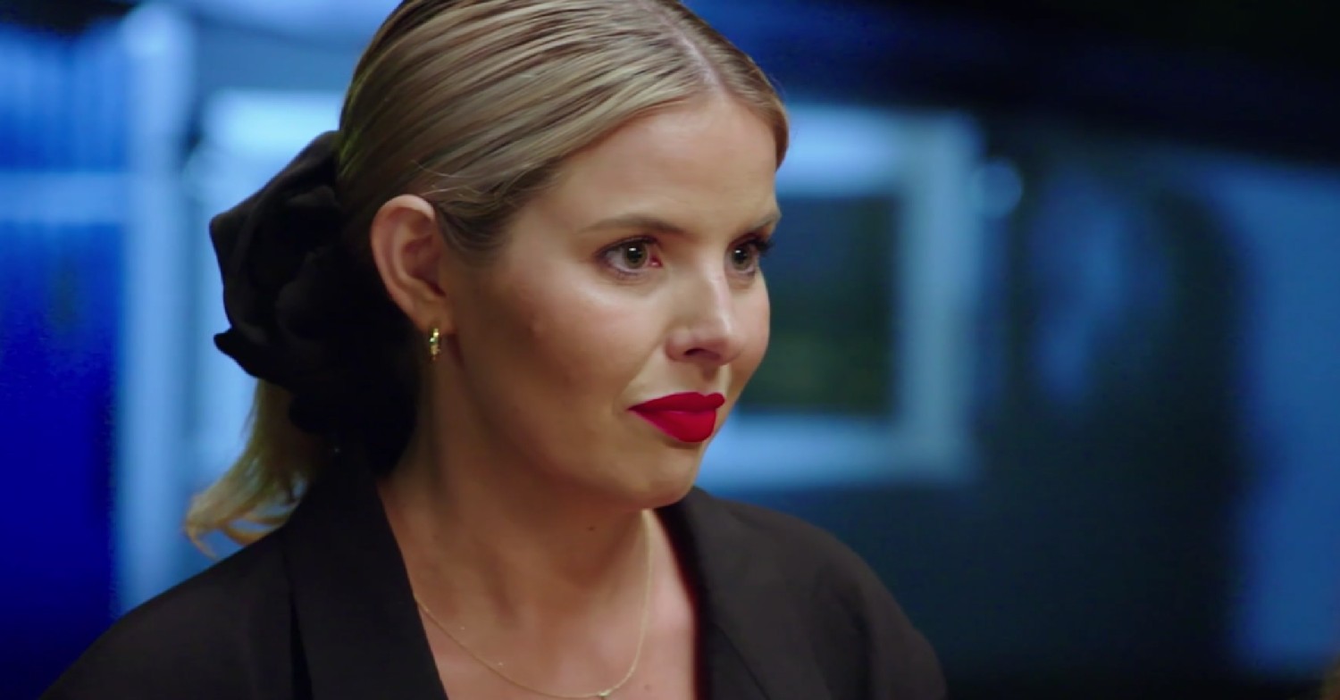 MAFS Australia star Olivia pulling a stern face