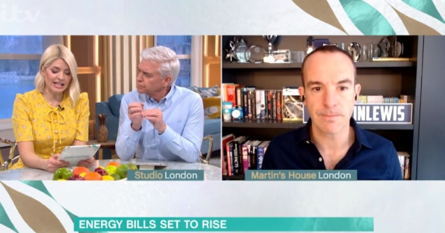 Martin Lewis talking about energy crisis on This Morning