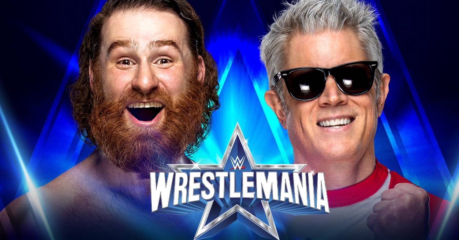 Johnny Knoxville steps up to Sami Zayn on Night 2 of Wrestlemania 38