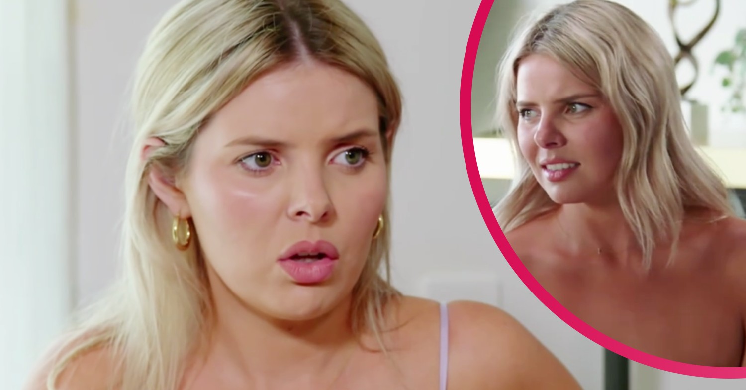 MAFS Australia star Olivia looking shocked on the show