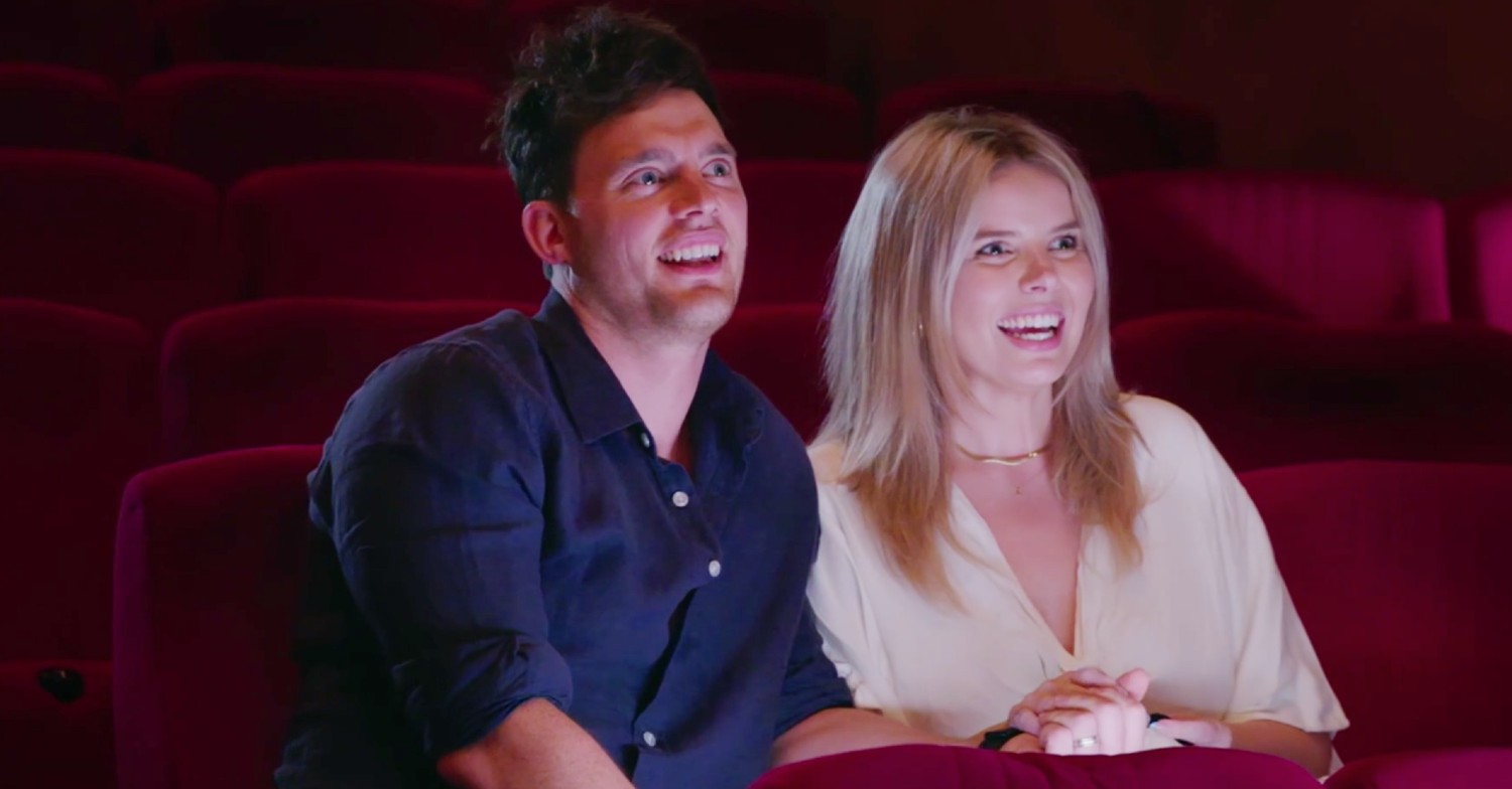MAFS Australia stars Olivia and Joshua at the cinema