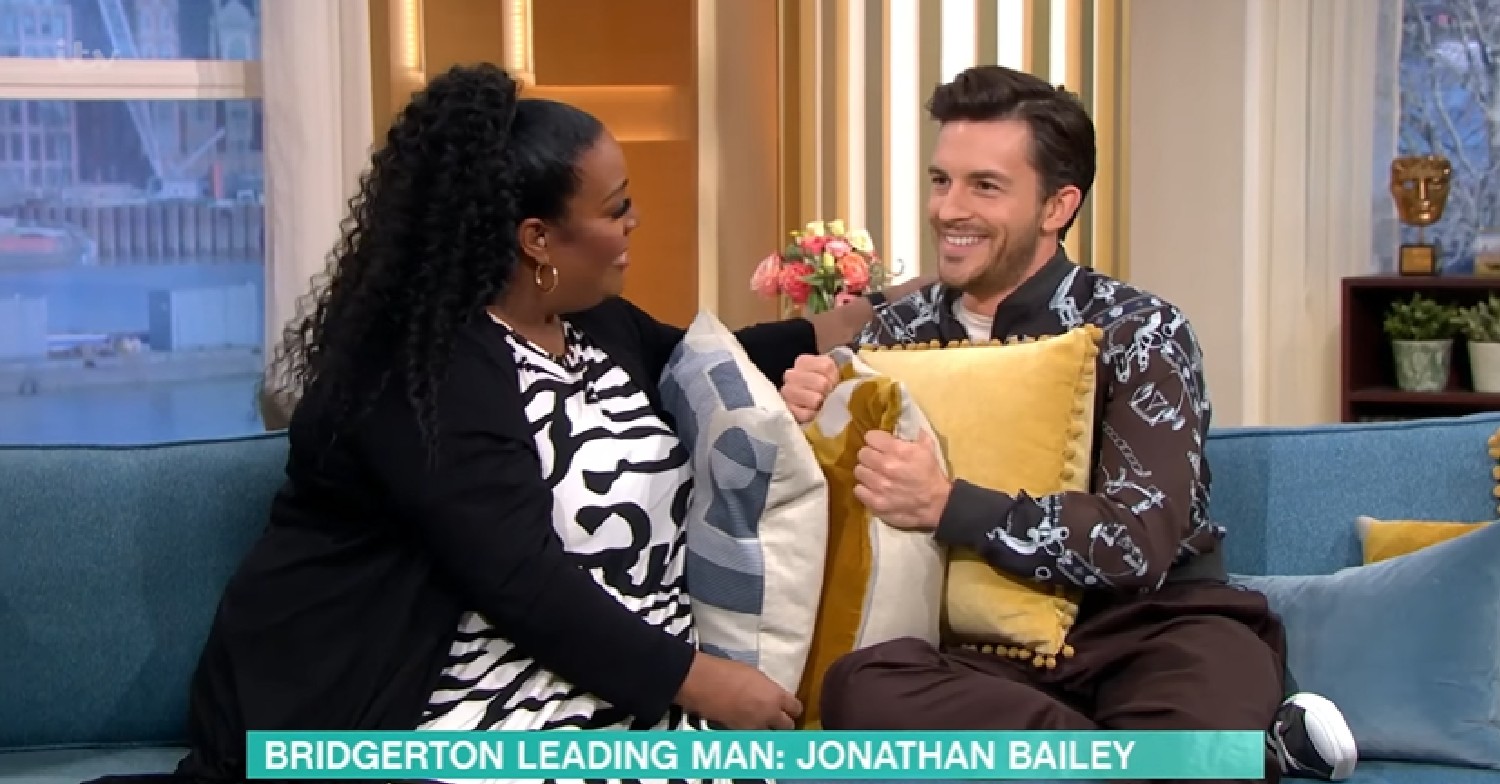 Alison Hammond and Jonathan Bailey on This Morning today