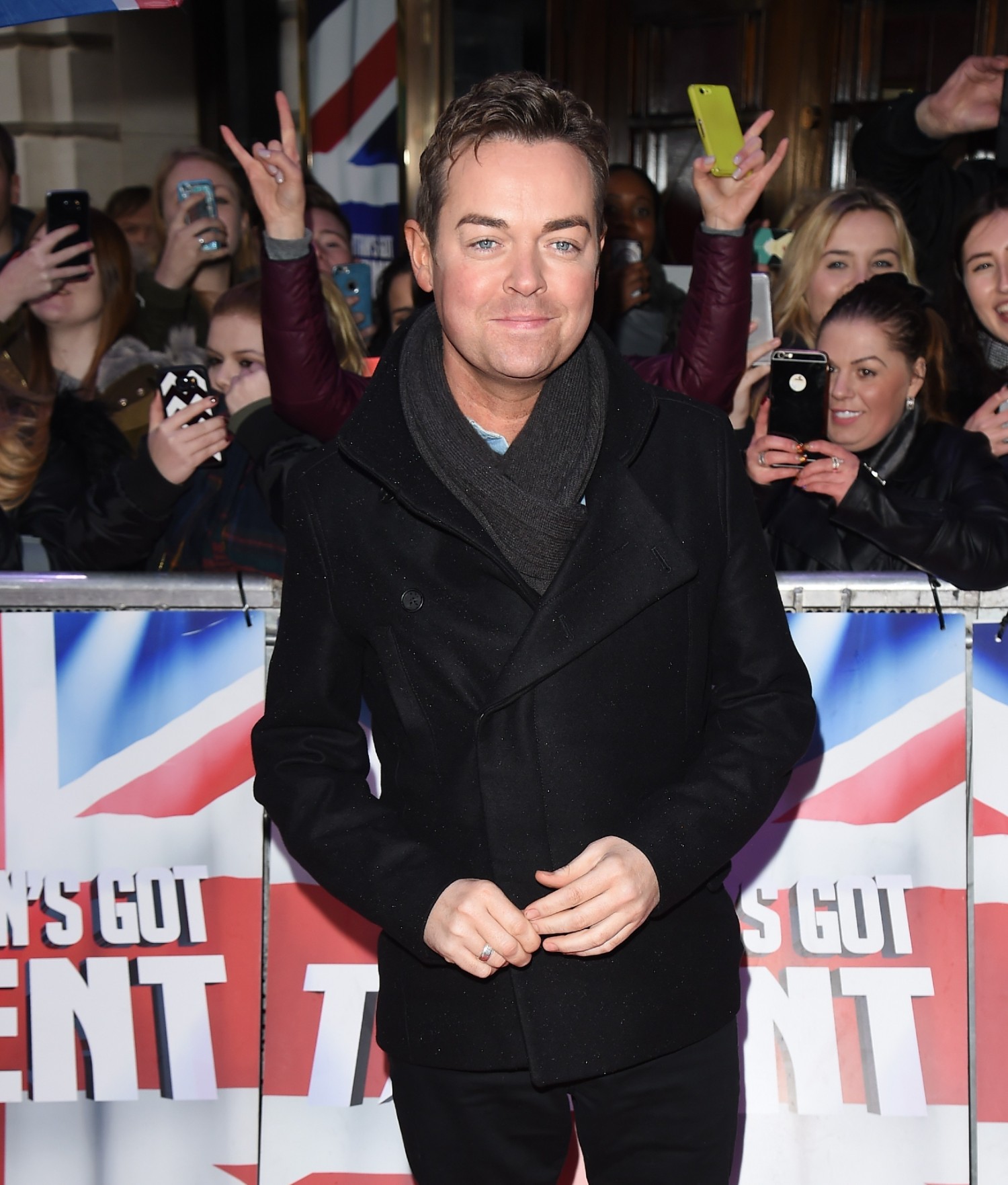 Saturday Night Takeaway star Stephen Mulhern smiling on the red carpet