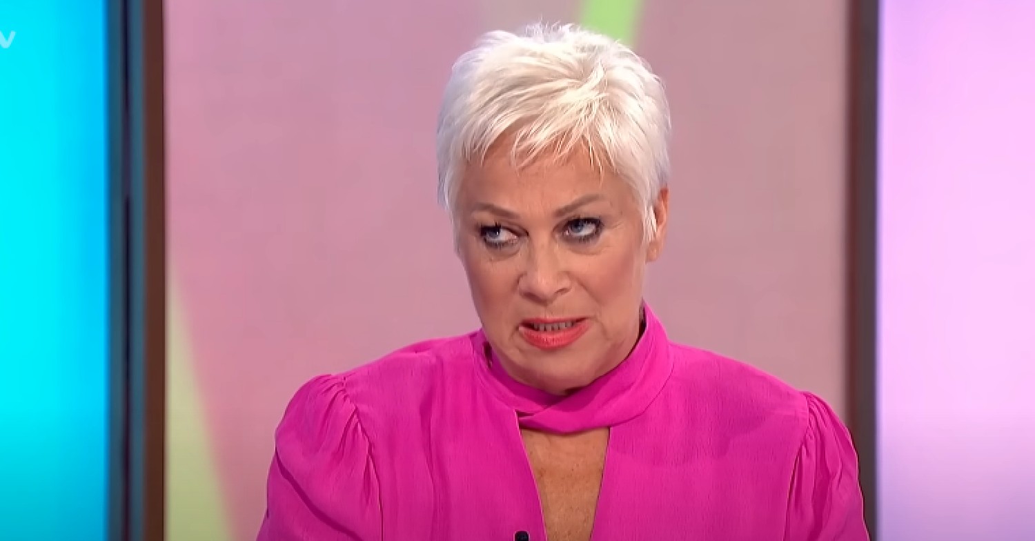 Denise Welch in pink on Loose Women