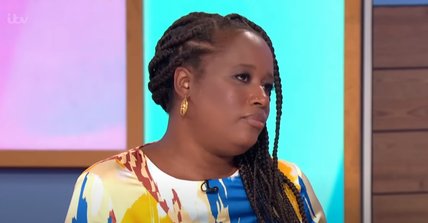 Charlene White looks serious on Loose Women