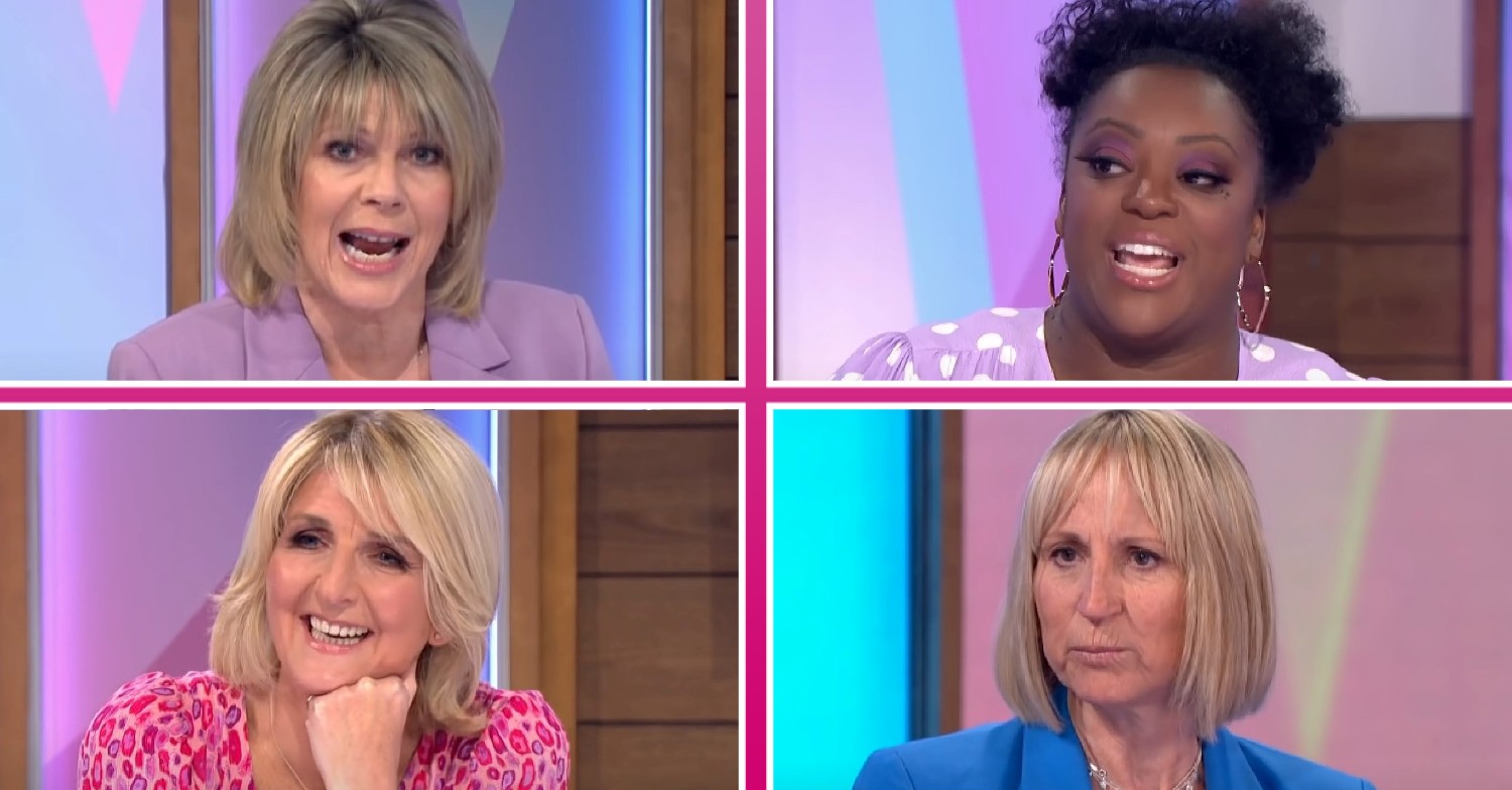 Ruth Langsford, Judi Love, Kaye Adams nd Carol McGiffin on Loose Women