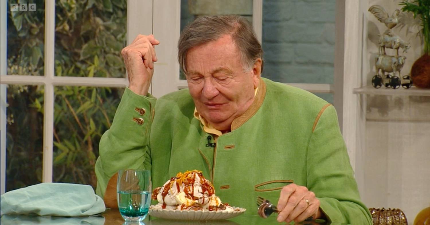 Saturday Kitchen today: Barry admiring his Food Heaven on the show