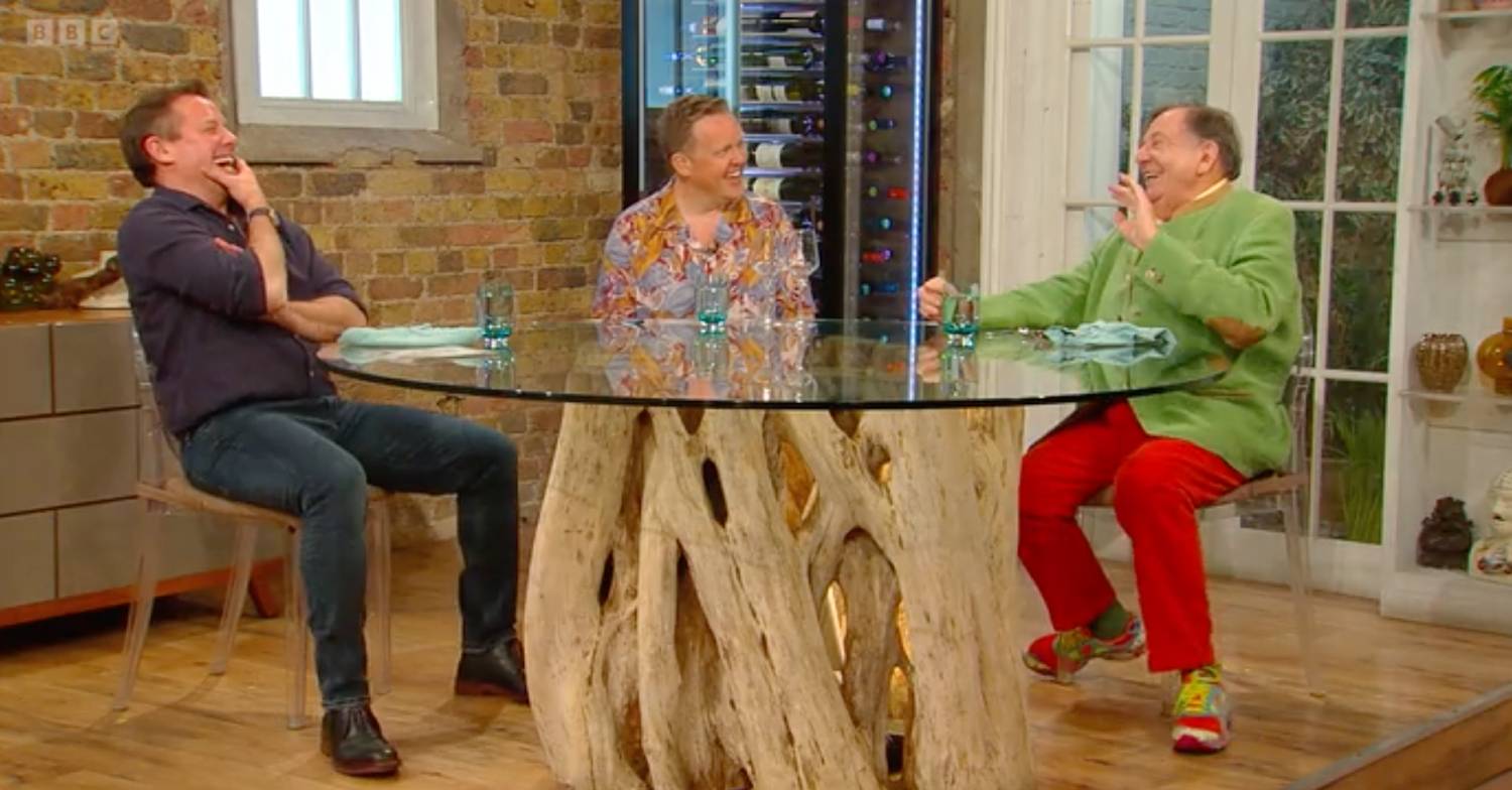 Barry Humphries had everyone in hysterics on Saturday Kitchen today