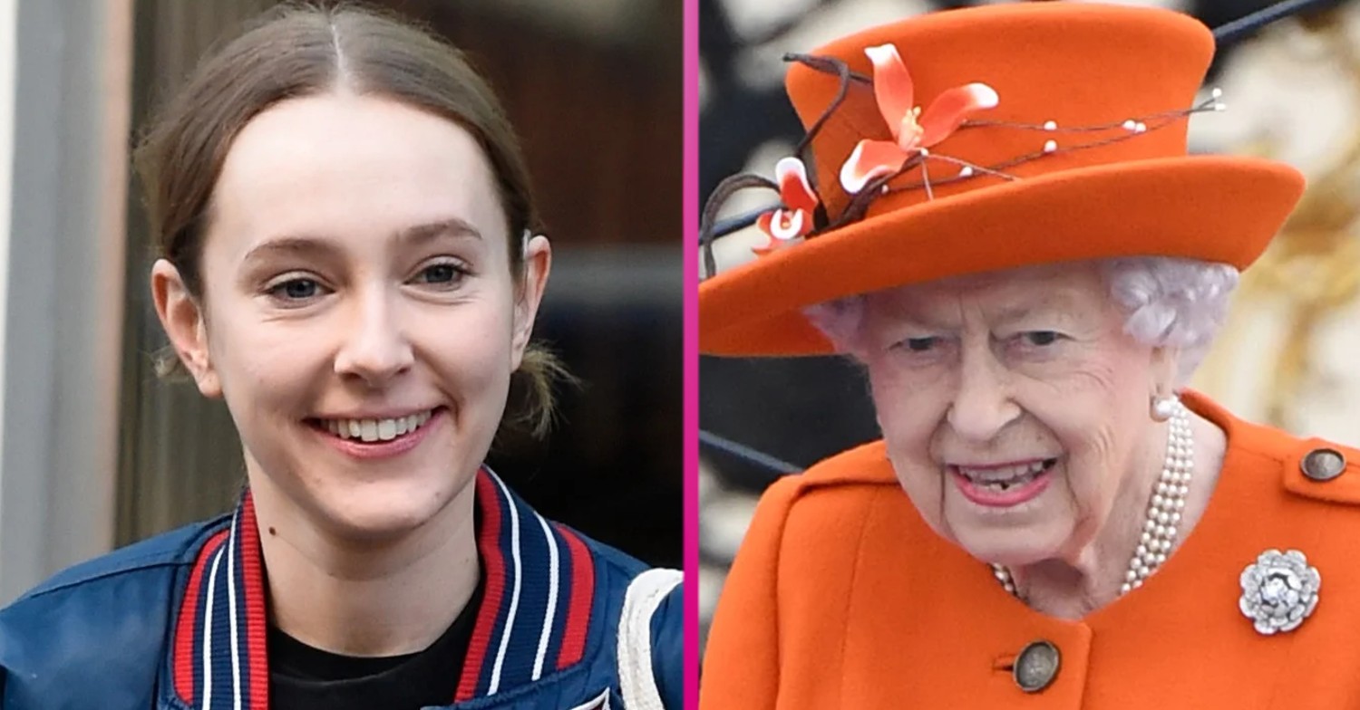 Rose Ayling-Ellis and the Queen smiling