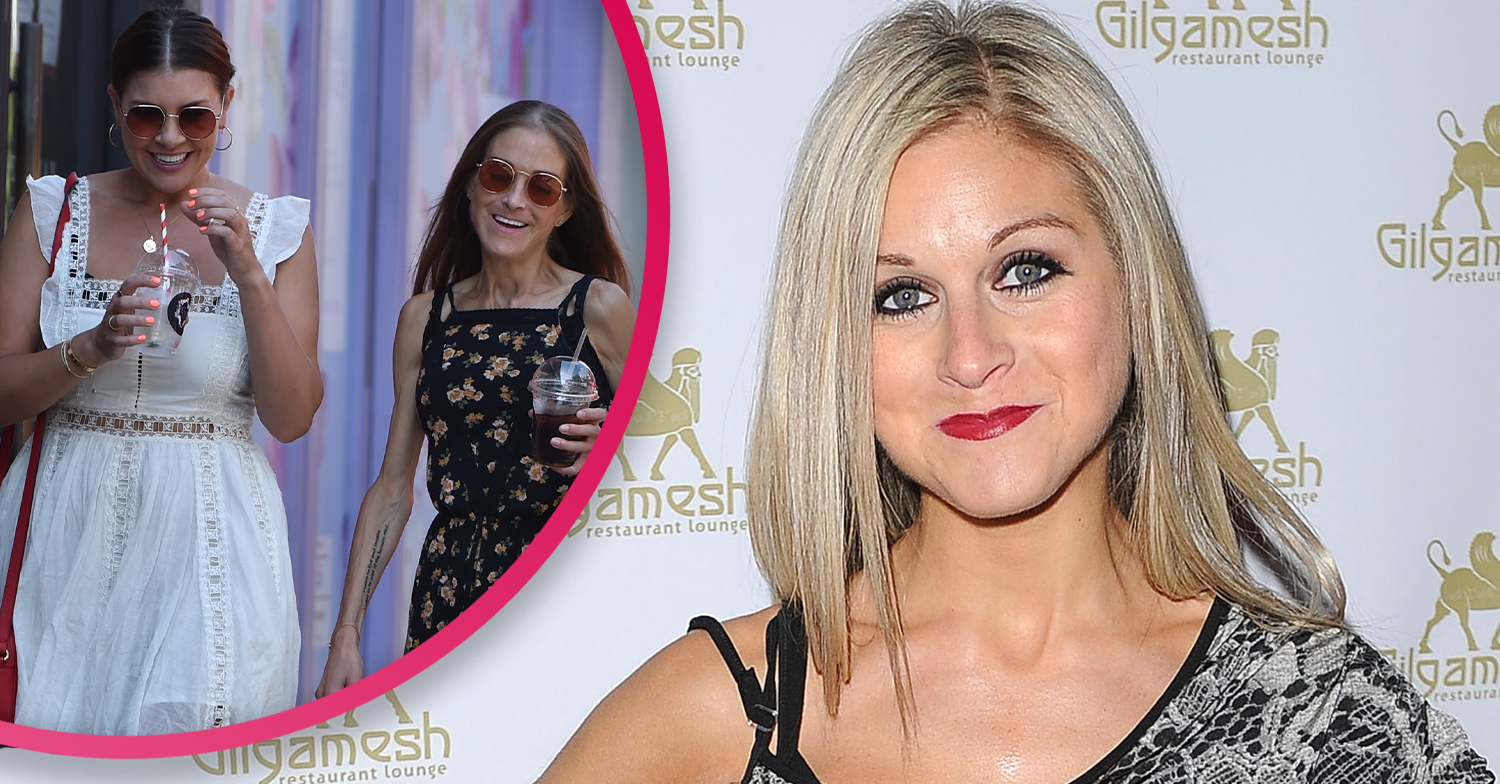 Nikki Grahame on the red carpet and with her friend before her death