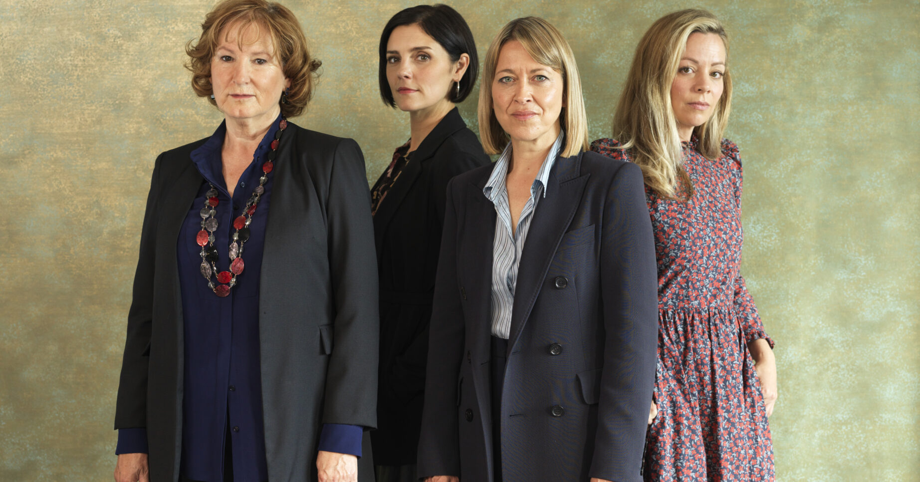 The Defoe women posing in a Season 3 still for The Split