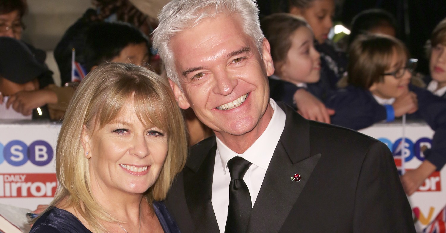 Phillip Schofield and wife Steph smiling