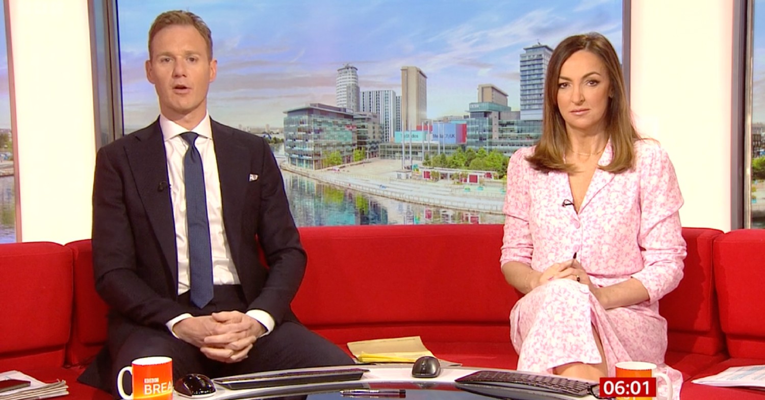 Dan Walker and Sally Nugent on BBC Breakfast