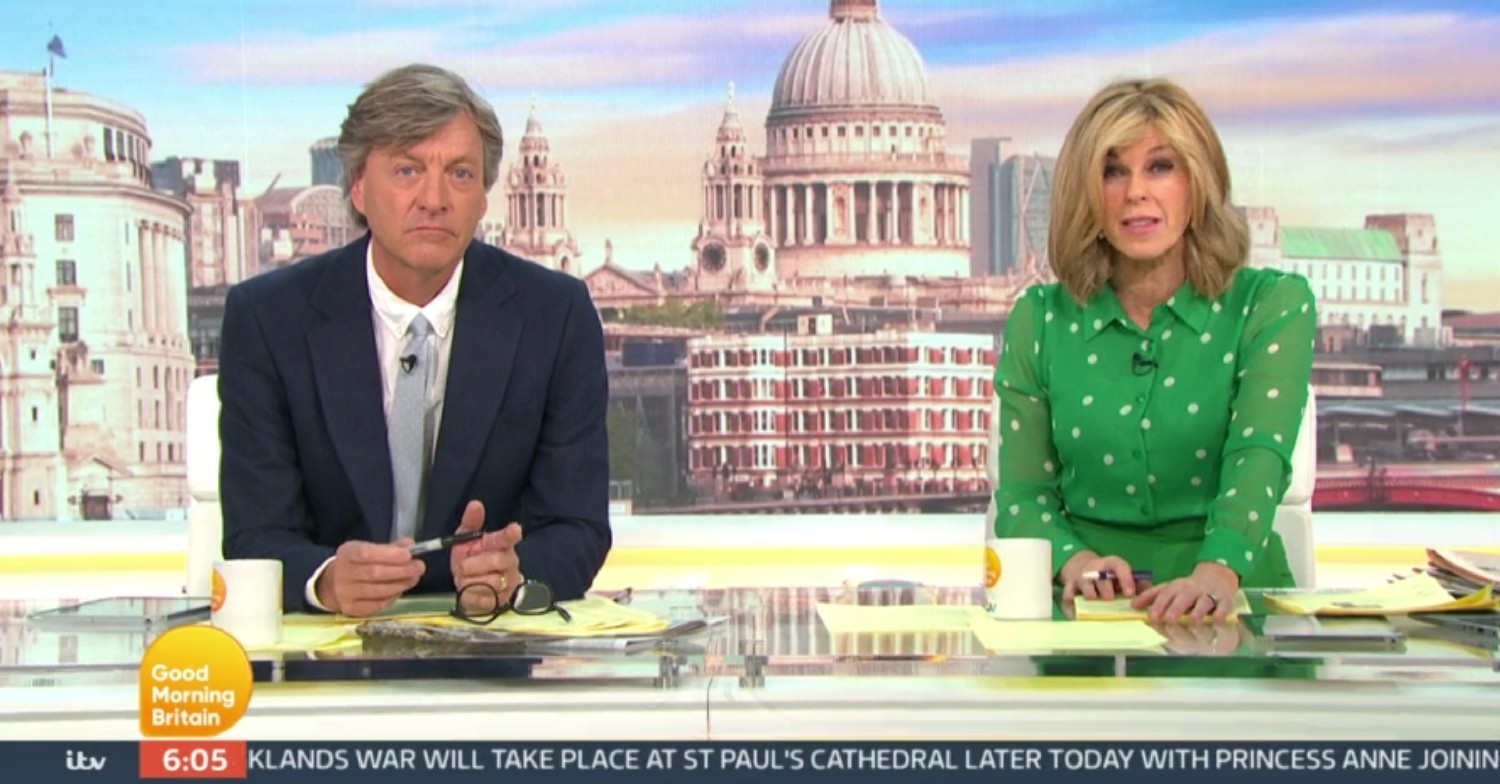 Richard Madeley and Kate Garraway on GMB today