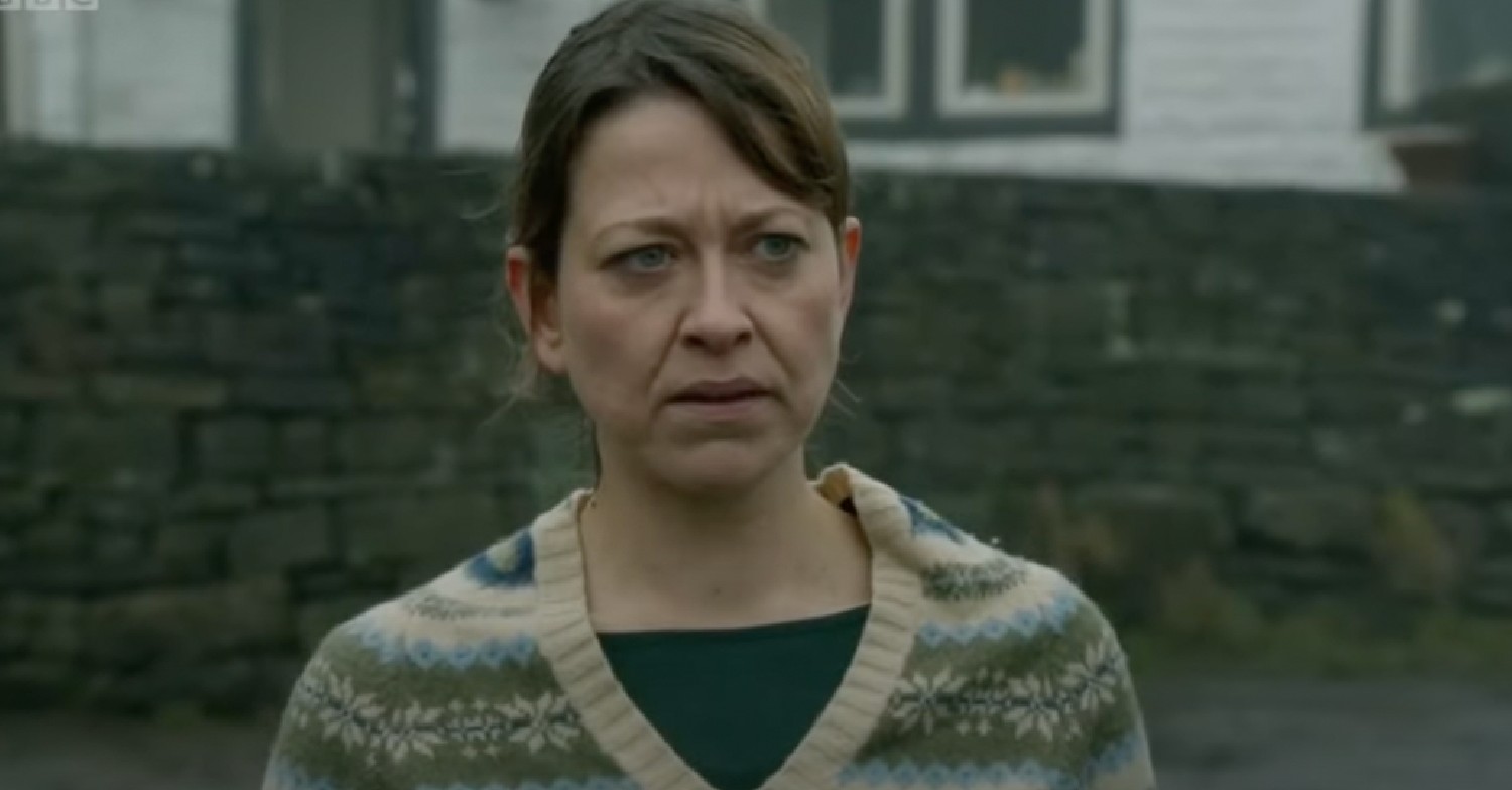 Nicola Walker as Gillian in Last Tango in Halifax looking tough