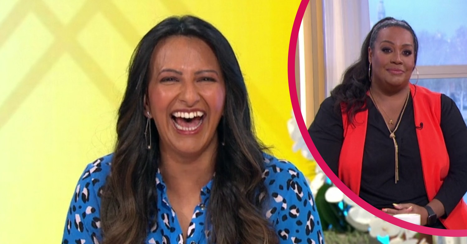 This Morning host Alison Hammond and Ranvir Singh laughing