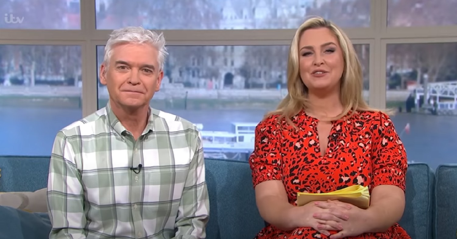 Phillip Schofield and Josie Gibson smiling as they host This Morning