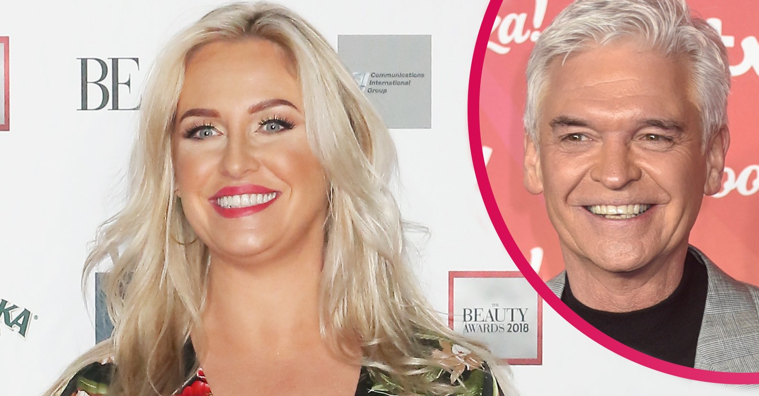 Josie Gibson and Phillip Schofield smiling