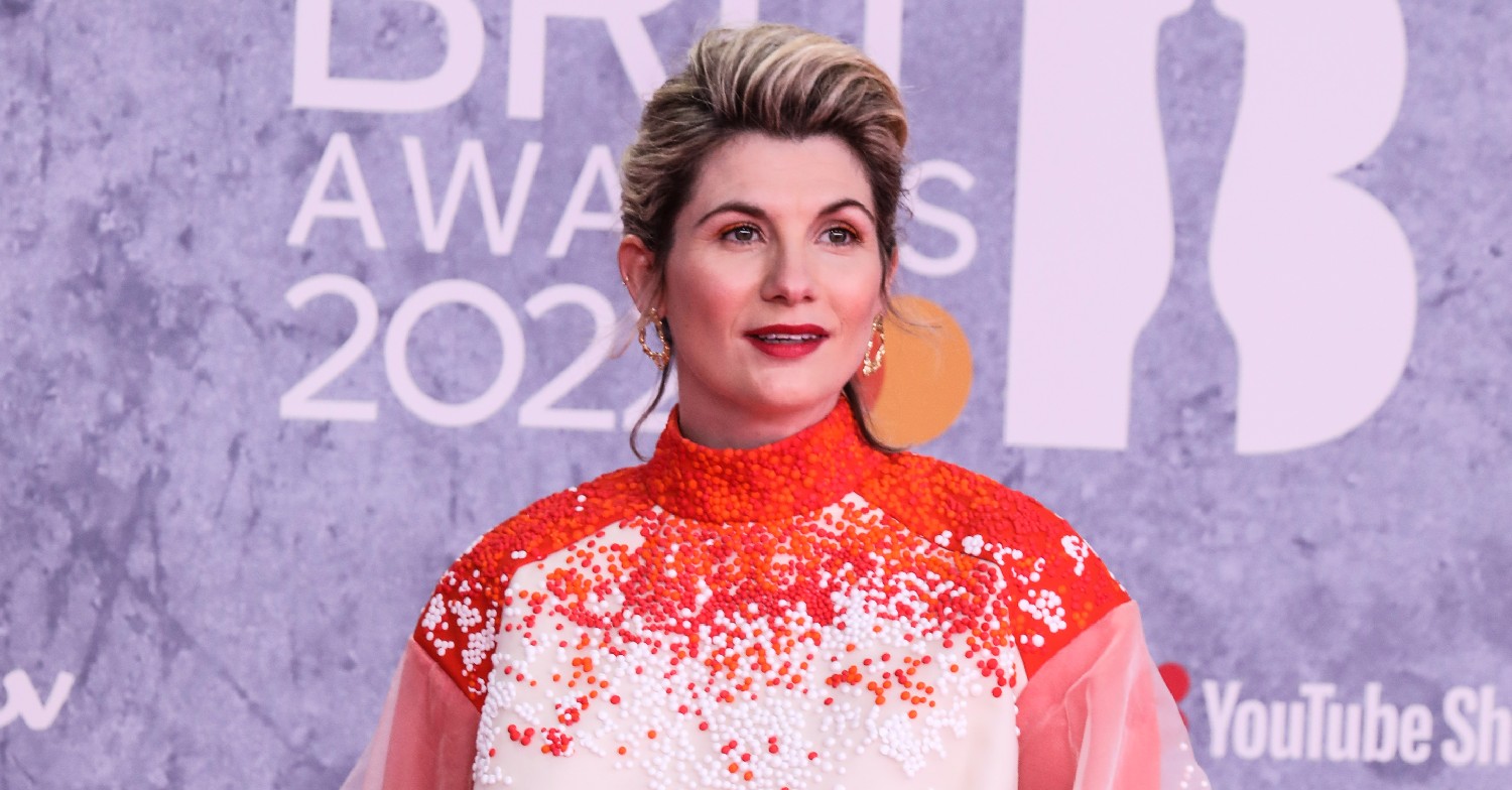 Jodie Whittaker smiling at the BRIT Awards 2022