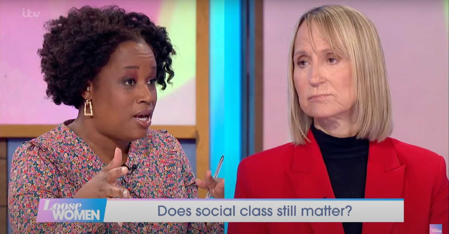 Charlene White and Carol McGiffin argue on Loose Women today