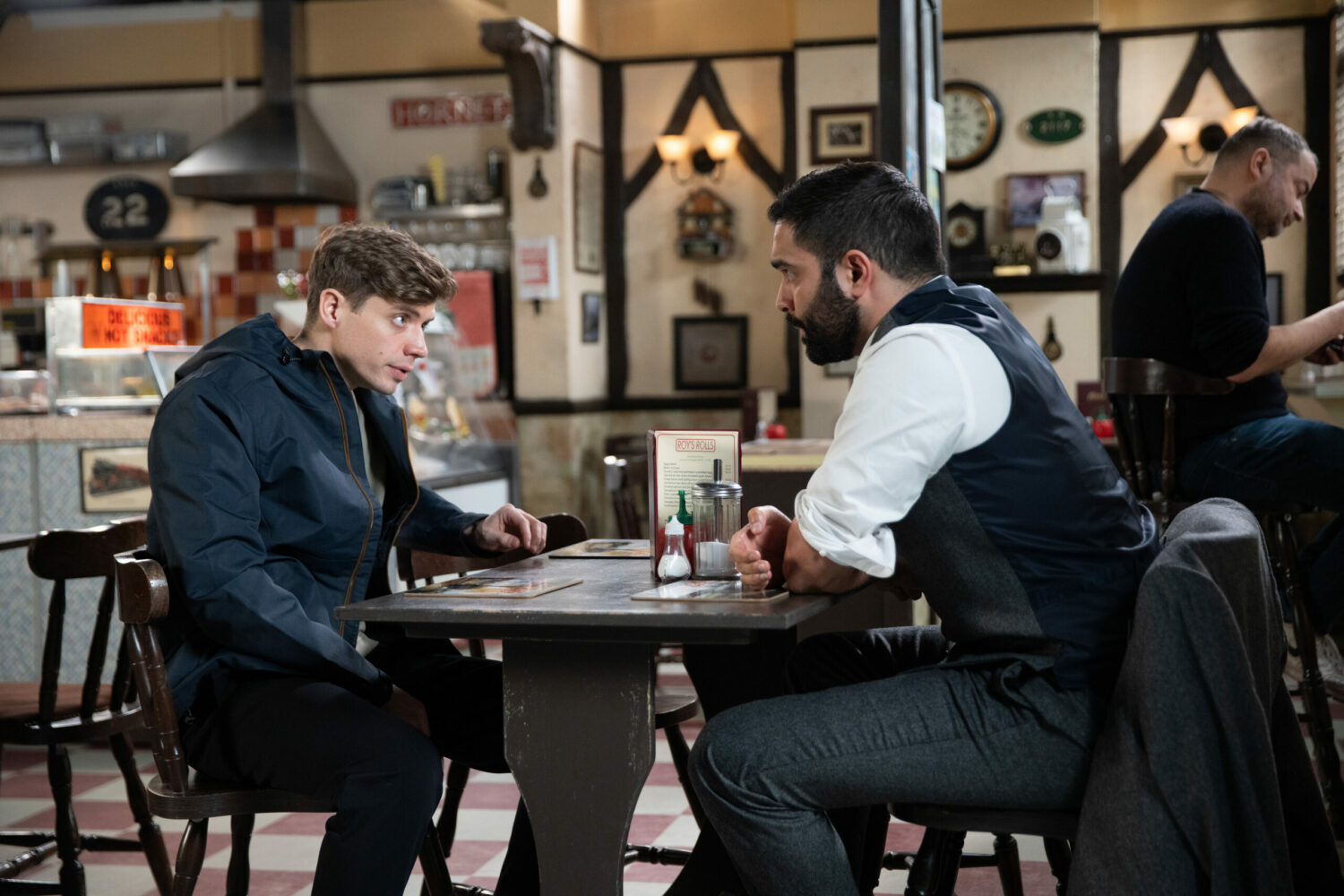 Corrie: Imran is insistent as he talks to Ben
