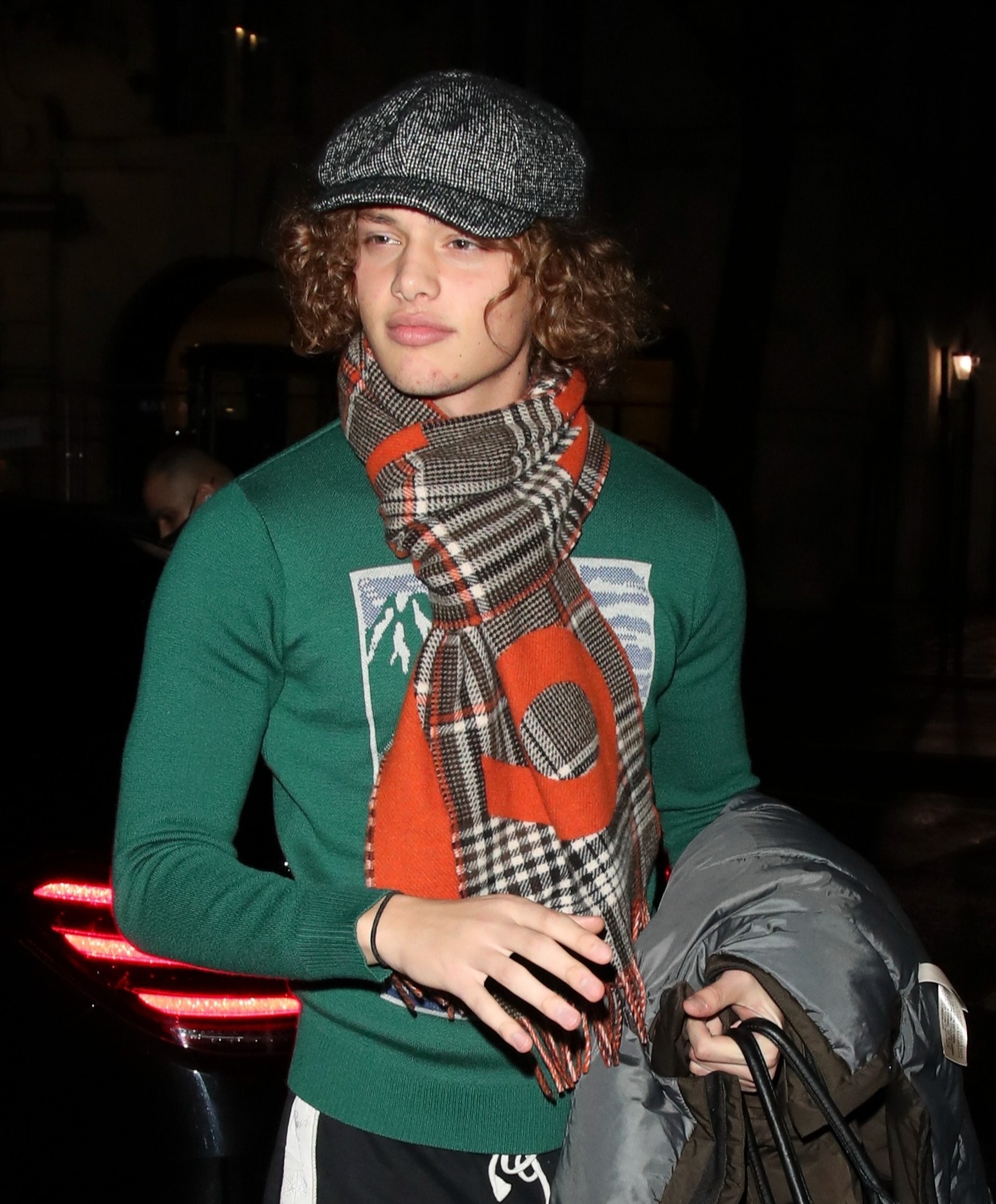 Jade Goody's son Bobby wearing a hat