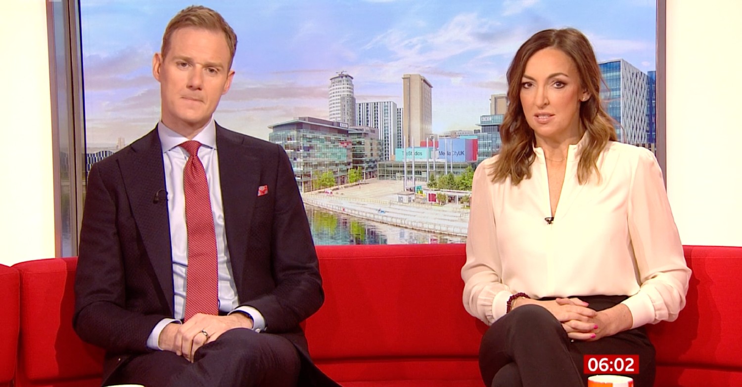 Dan Walker and Sally Nugent on BBC Breakfast 