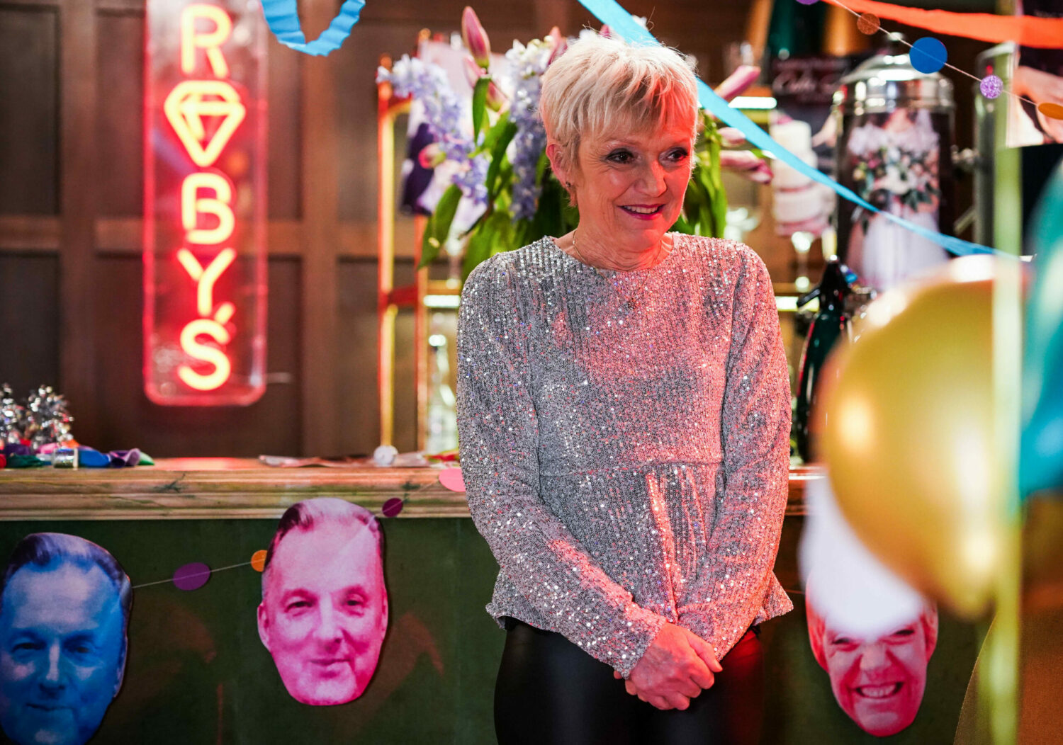 Jean smiles in EastEnders as she plans her engagement party