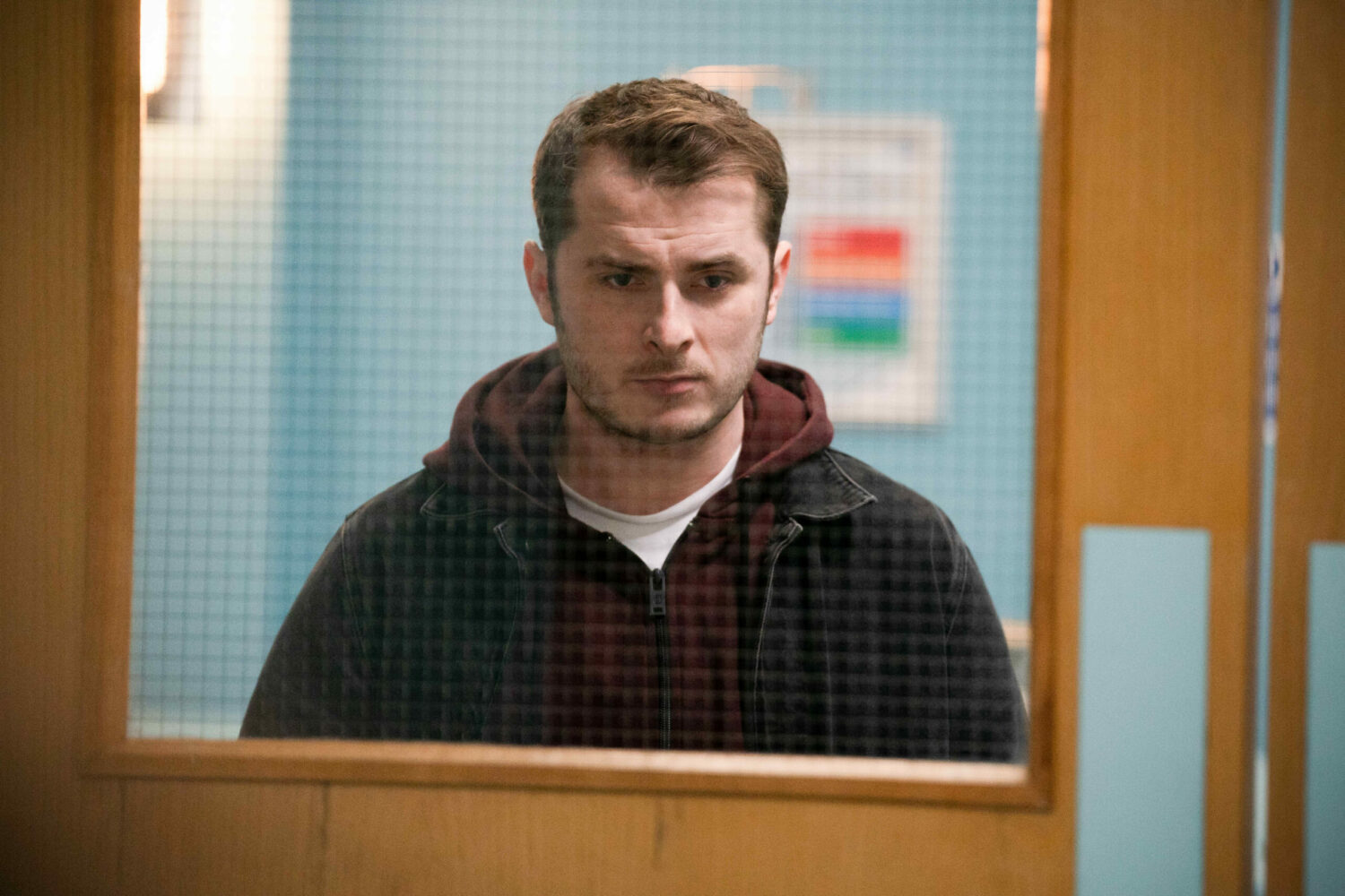 Ben looks guilty as he visits Steve in hospital in EastEnders