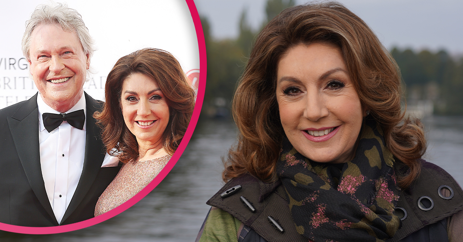 Jane McDonald smiling with her partner Eddie