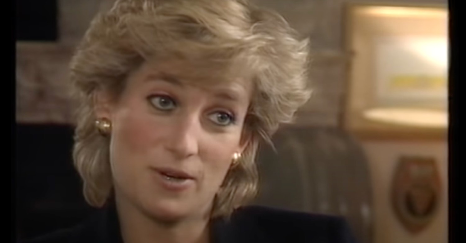 Princess Diana during the Panorama interview in 1995