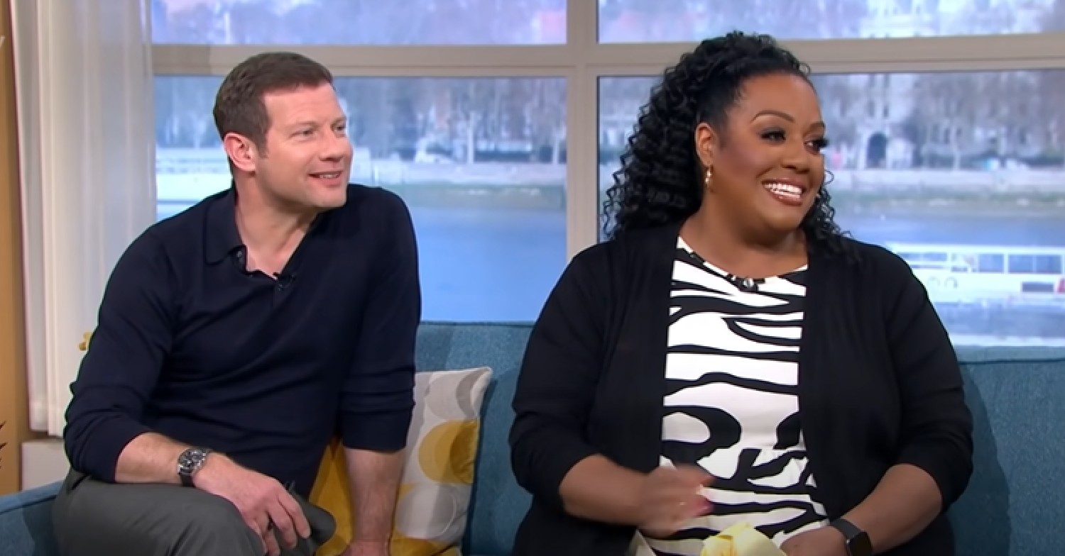 Dermot O'Leary and Alison Hammond smiling on This Morning - April 1, 2022