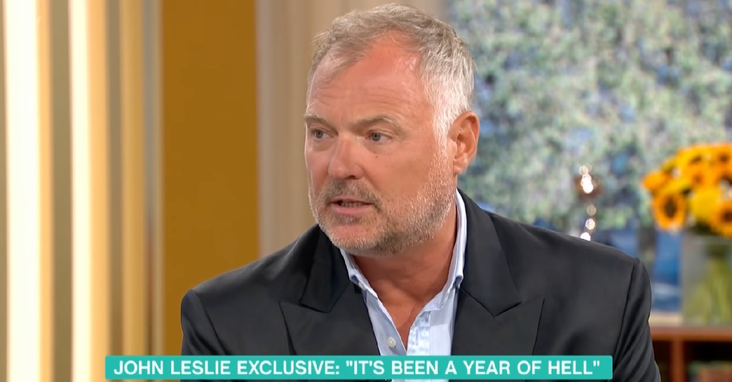 John Leslie speaking on This Morning