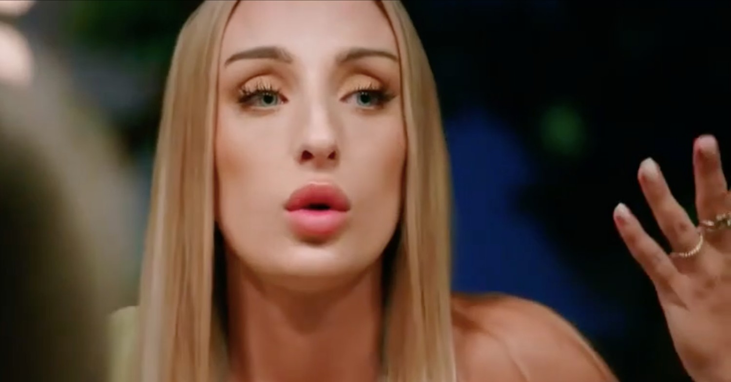 Tamara looking angry on Married At First Sight Australia