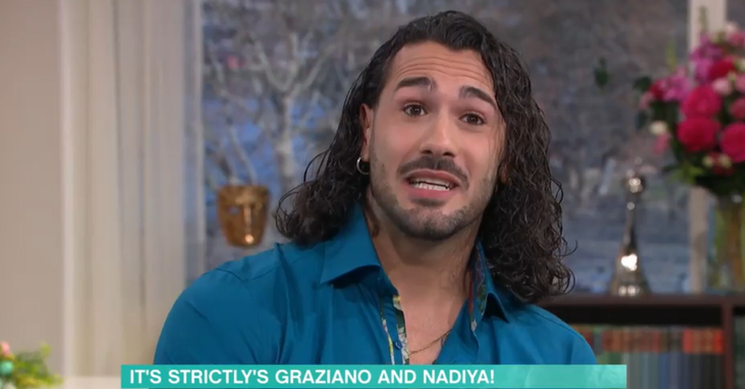 Strictly star Graziano Di Prima in blue shirt on This Morning April 7, 2022