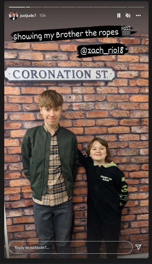 Jude Riordan's brother appeared on Coronation Street last night 