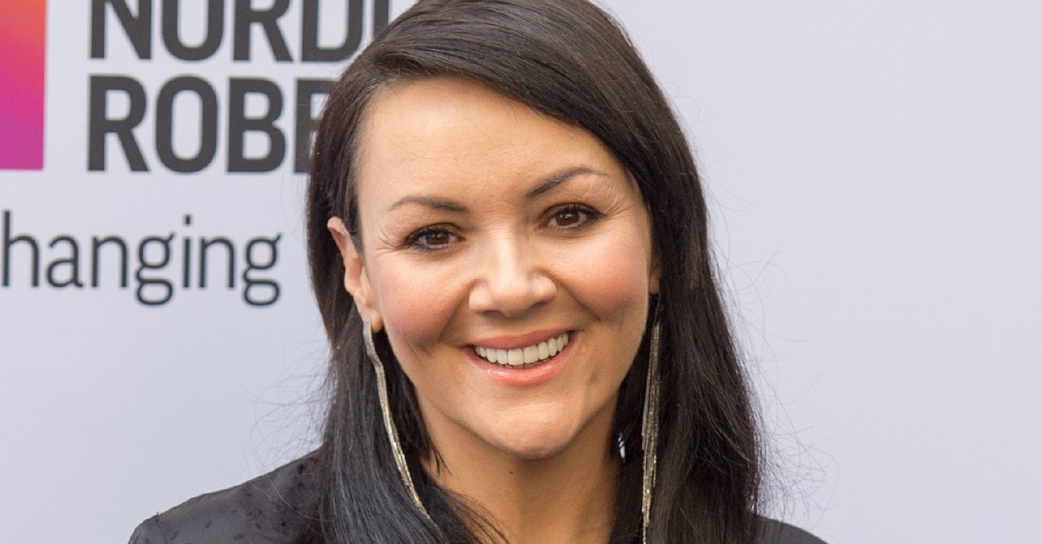 Martine McCutcheon smiling at event