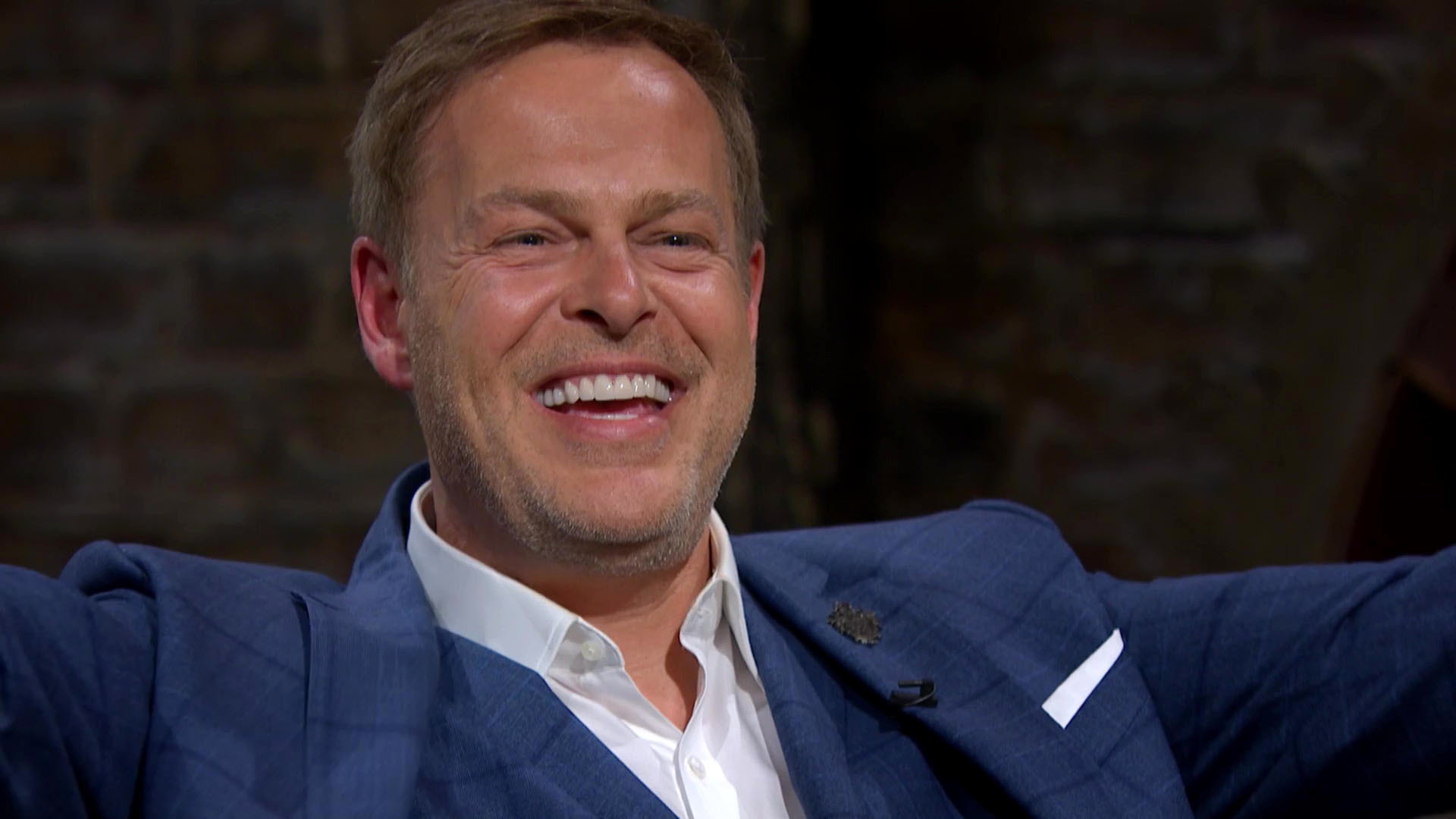 Peter Jones is all smiles in the Dragons' Den final