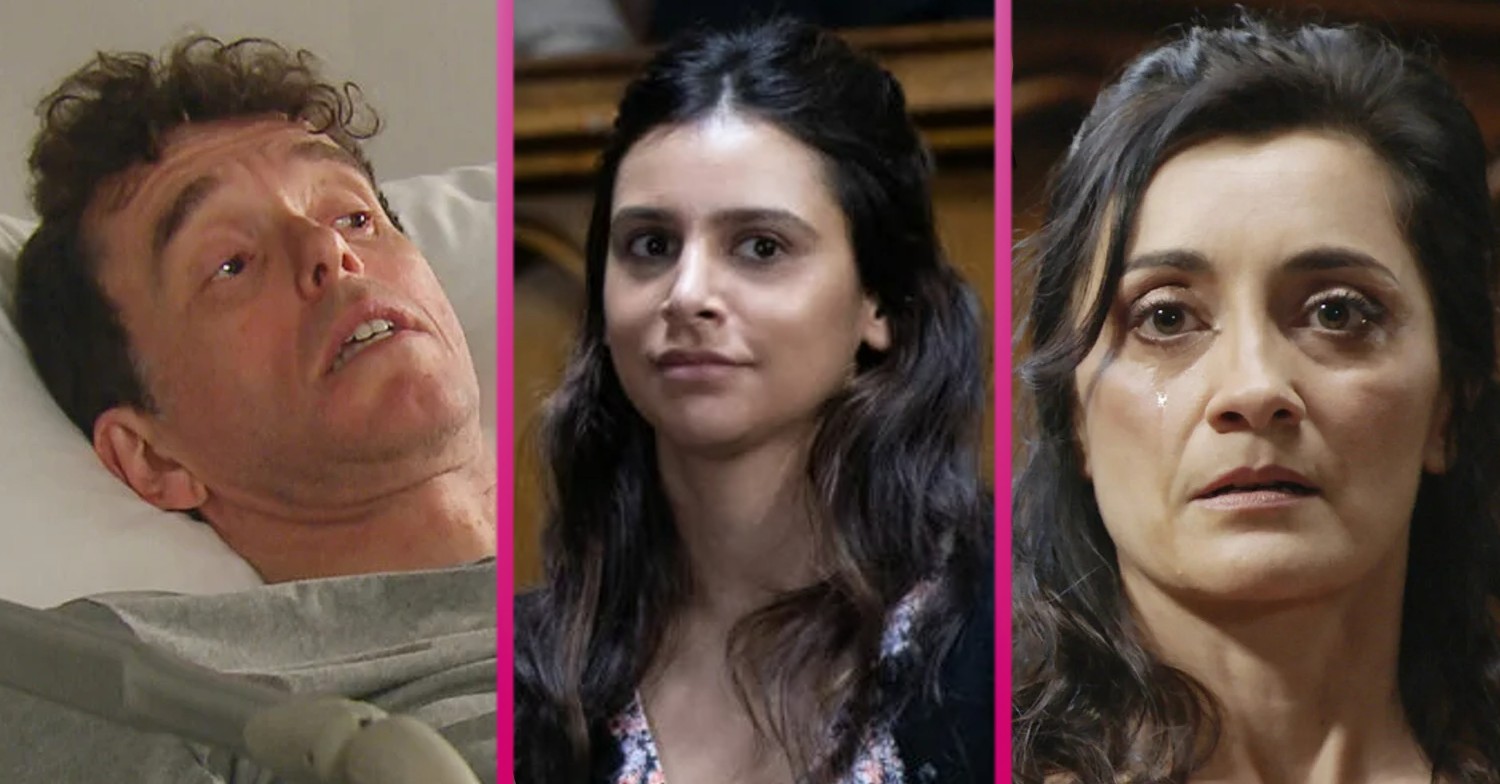 Emmerdale characters Marlon Meena and Manpreet