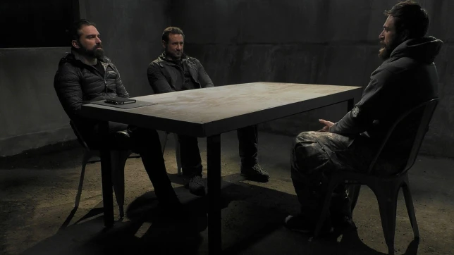 SAS: Who Dares Wins' Ant Middleton and Jason Fox in an interrogation scene