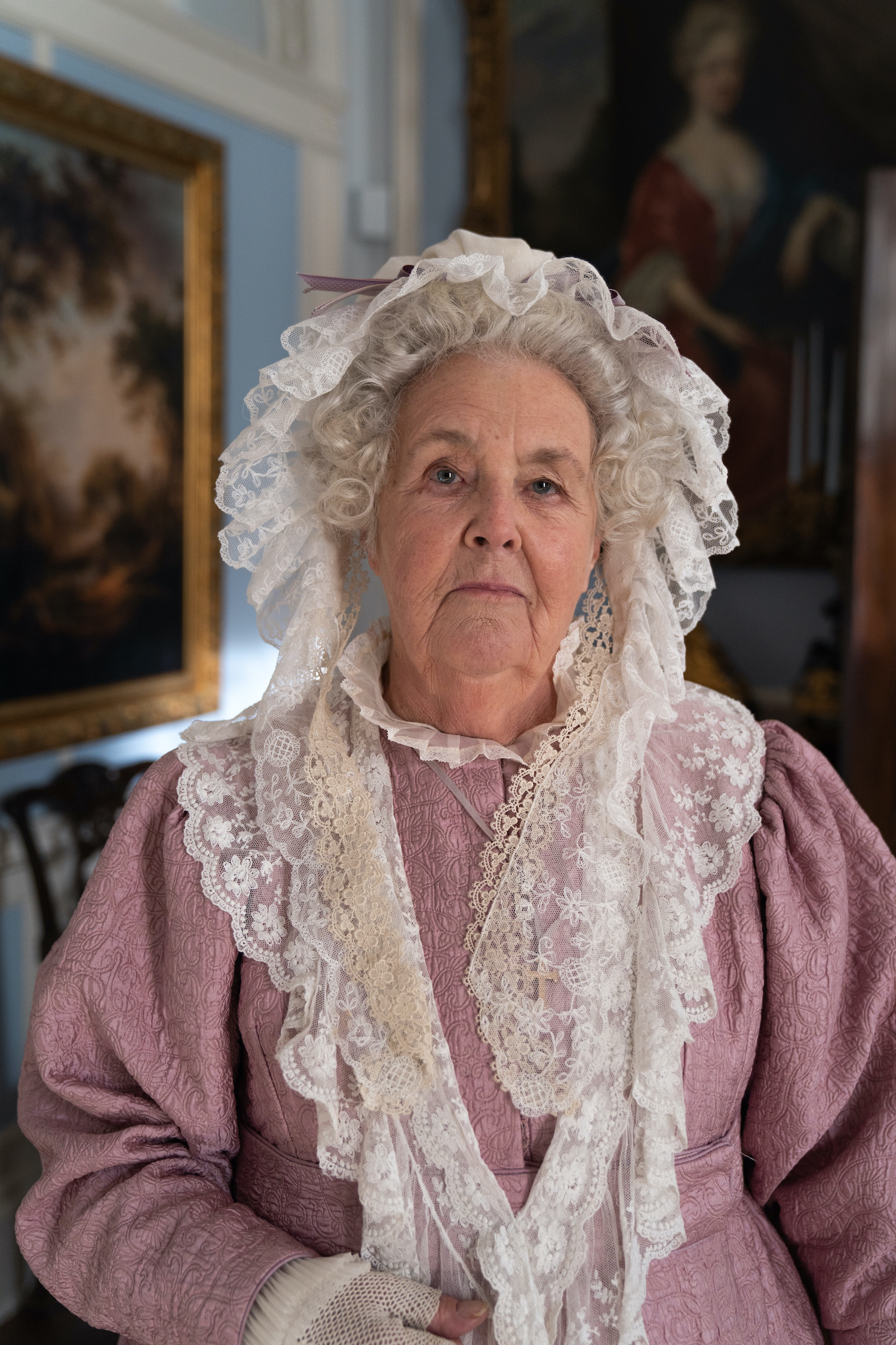 Stephanie Cole as Ann in Gentleman Jack smiling intimidatingly