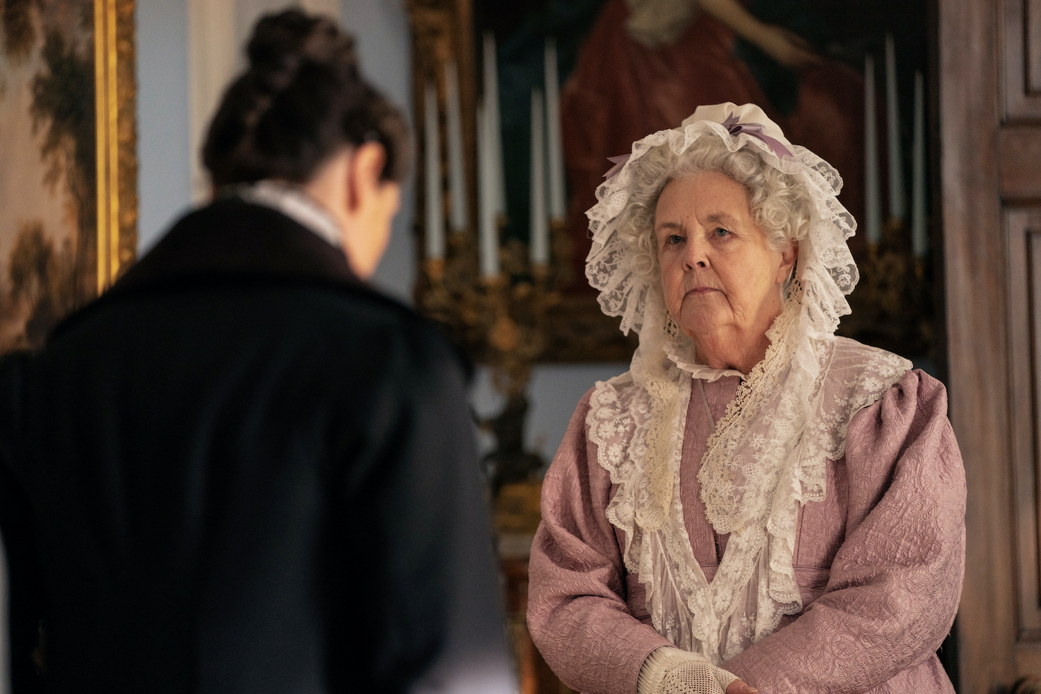 Aunt Ann looking irritated in Gentleman Jack season 2