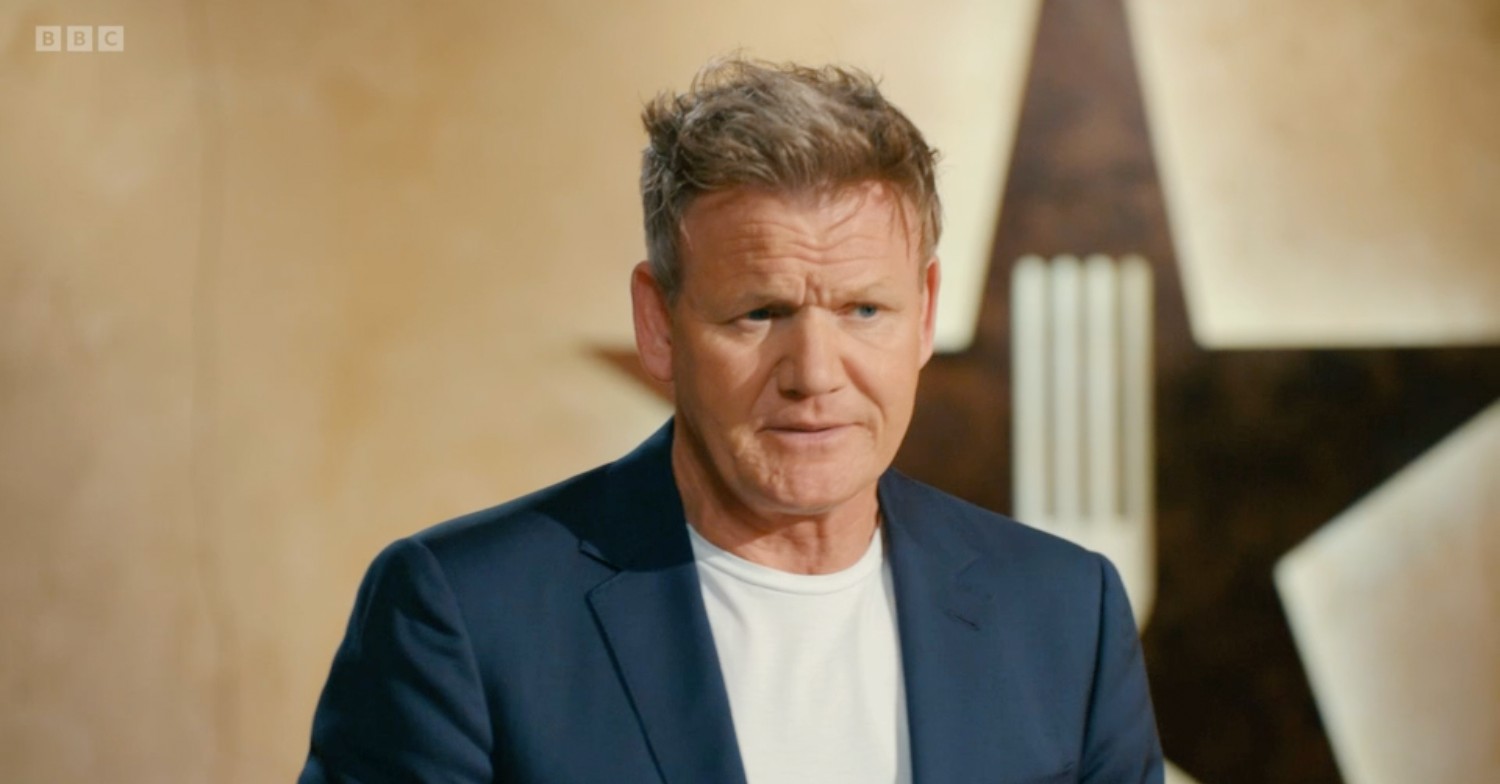 Gordon Ramsay looks stern on his new show Future Food Stars