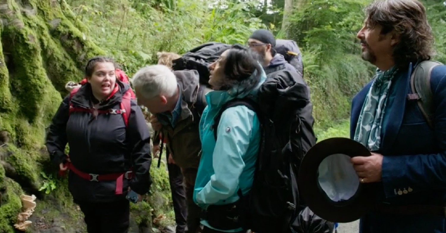 Scarlett Moffatt with her co-stars on BBC Two's Pilgrimage