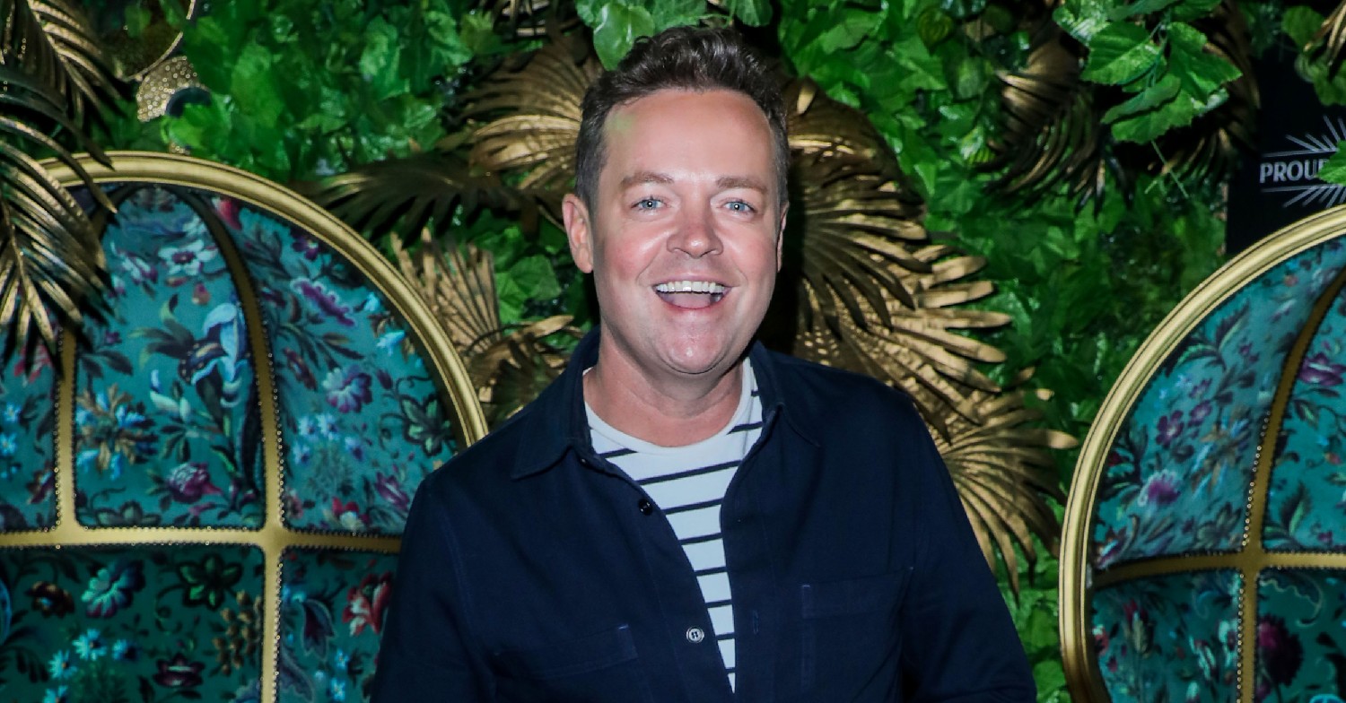 Stephen Mulhern smiles in striped top