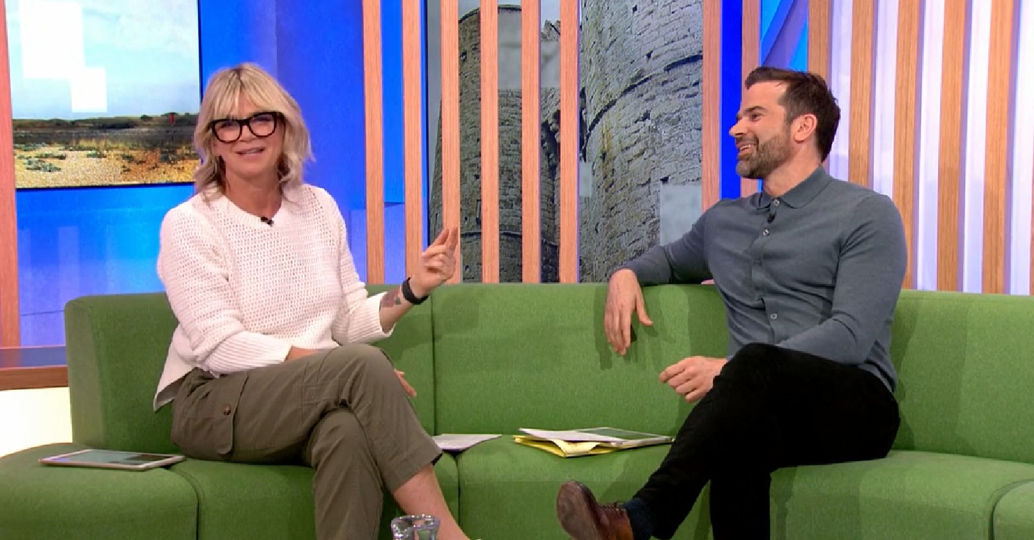 Zoe Ball and Gethin Jones hosting The One Show April 8, 2022