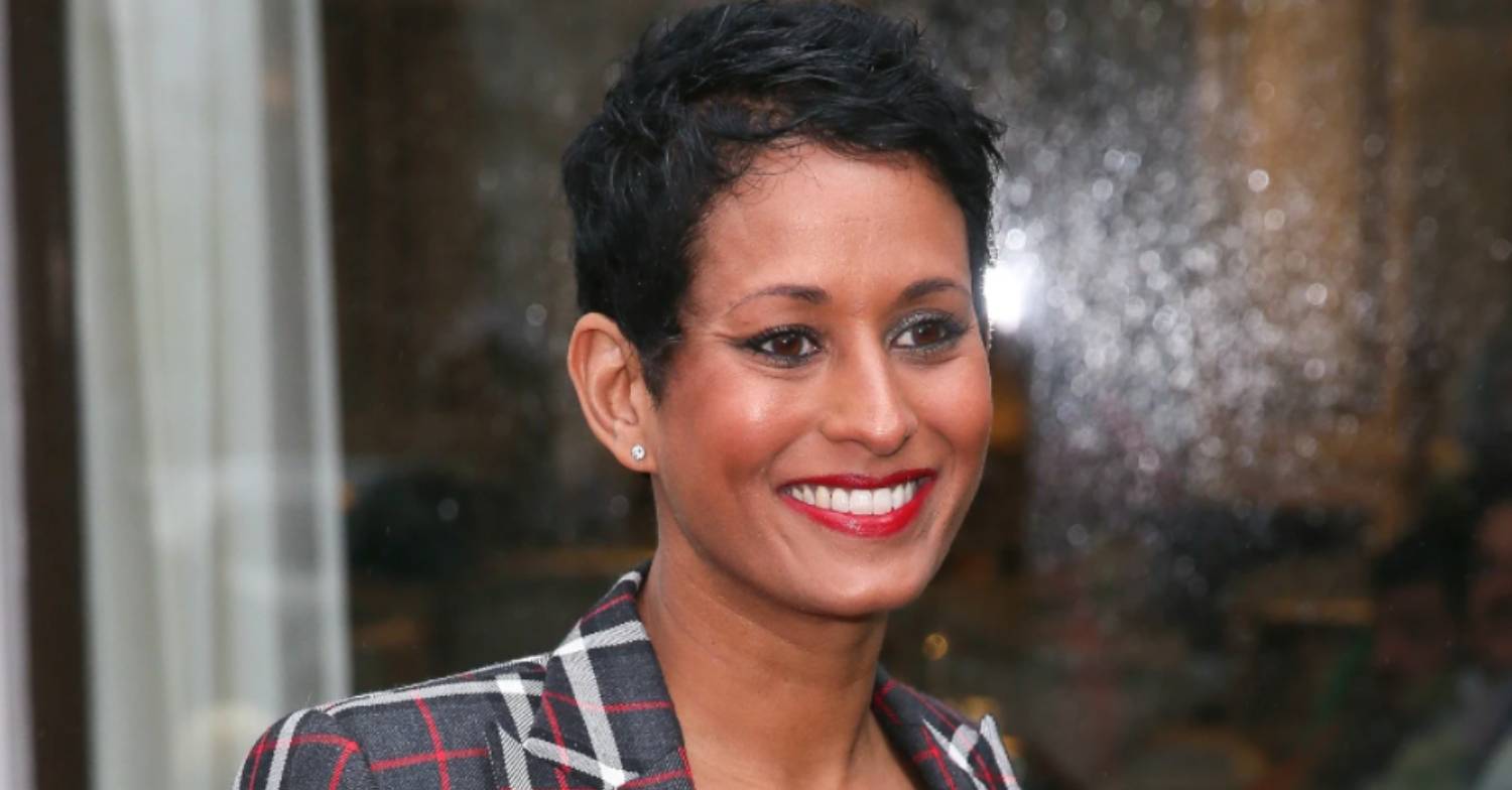 BBC Breakfast star Naga Munchetty smiles in checkered suit