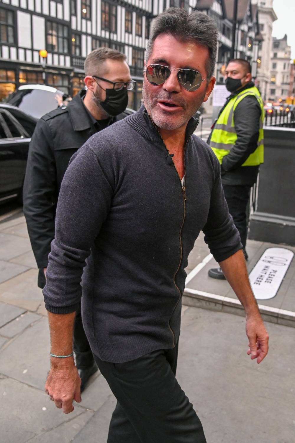 Simon Cowell in sunglasses as he arrives for BGT filming