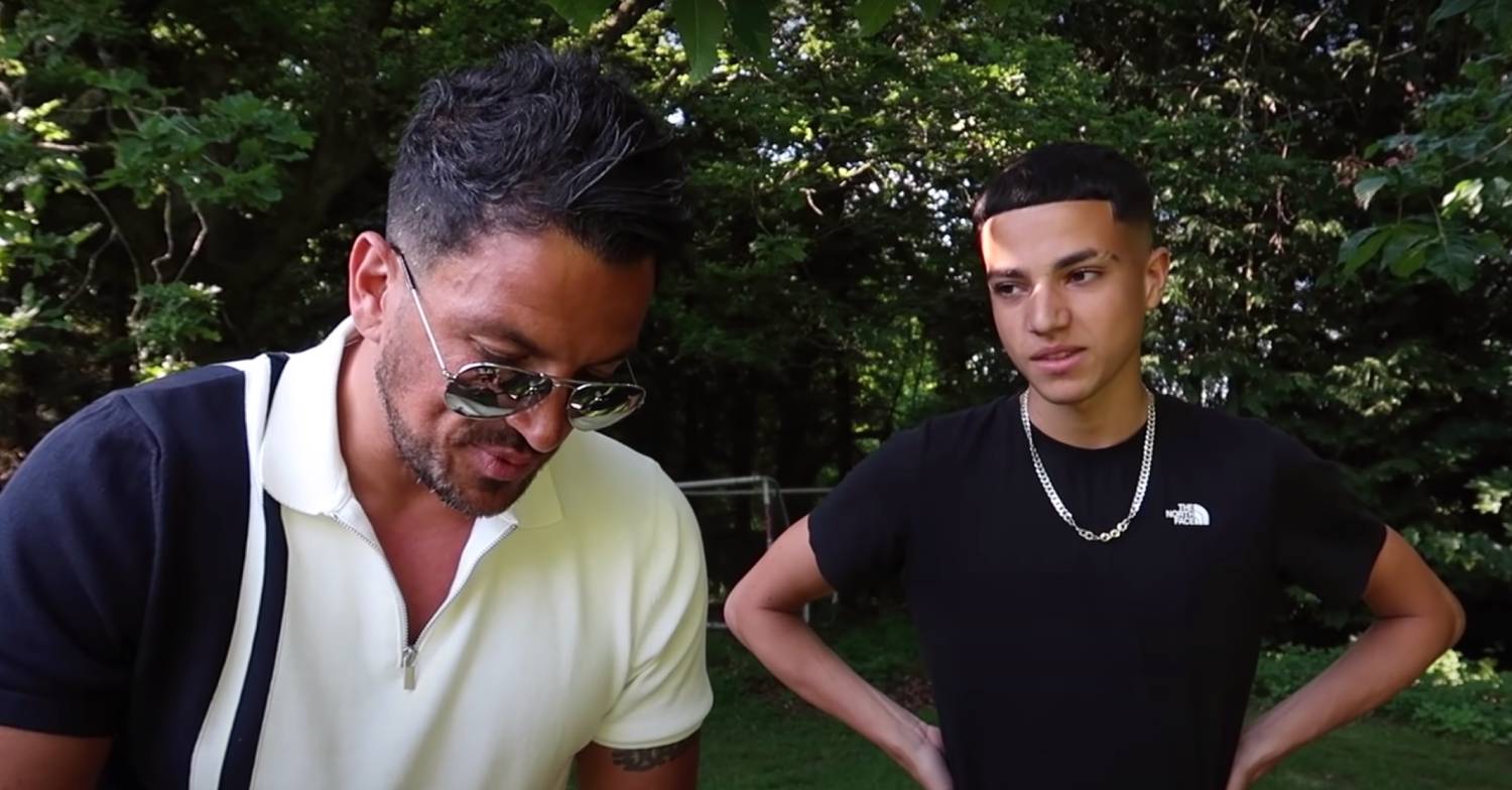 Peter Andre hangs out with Junior Andre