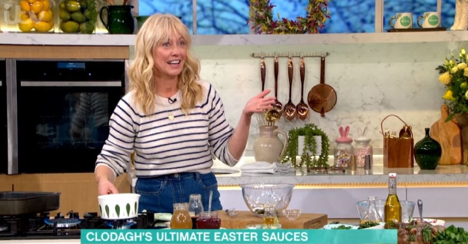 Clodagh McKenna cooking on This Morning April 11, 2022